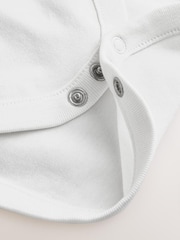 Grey Linen/Cotton Blend Dungaree and Bodysuit Baby Set (0mths-2yrs) - Image 6 of 8