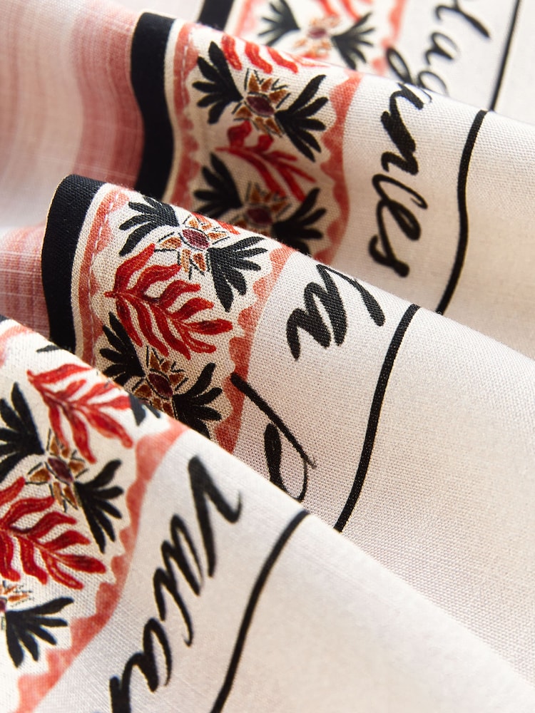 Marrakesh Border Print - Tie Front Lightweight Jacket - 8ичинен 8 сүрөт