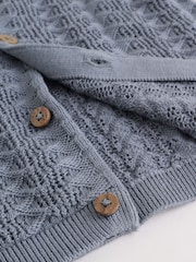 Blue Knitted Top and Shorts Baby Set (0mths-2yrs) - Image 11 of 14