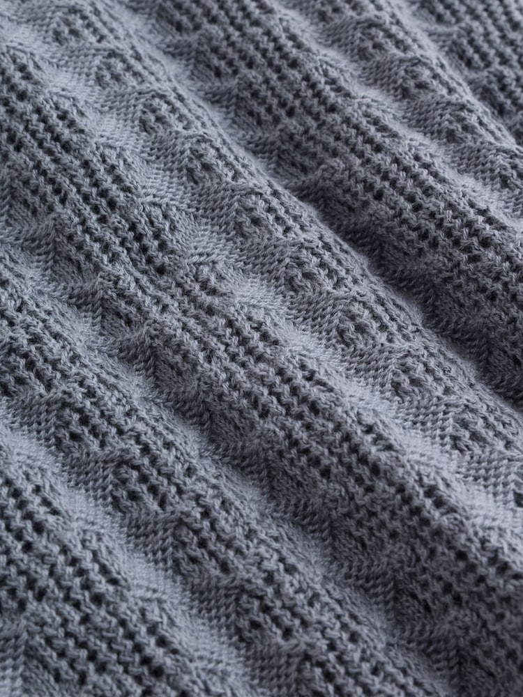 Blue Knitted Top and Shorts Baby Set (0mths-2yrs) - Image 14 of 14