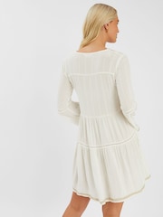 Accessorize Embroidered Flute-Sleeve Mini Dress - Imagem 2 de 4