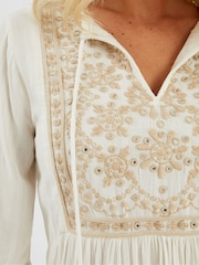 Accessorize Embroidered Flute-Sleeve Mini Dress - Imagem 3 de 4