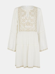 Accessorize Embroidered Flute-Sleeve Mini Dress - Imagem 4 de 4