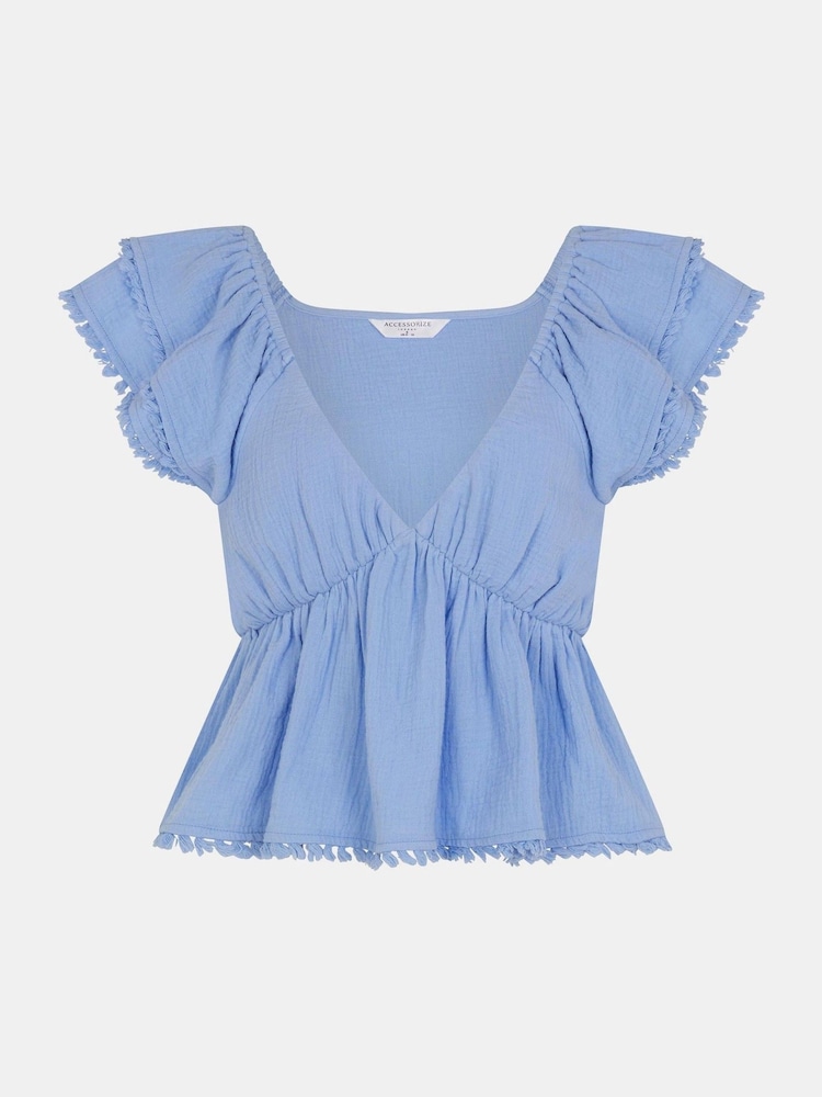 Accessorize Sleeveless Frilly Tassel Blouse - صورة 1 من 1