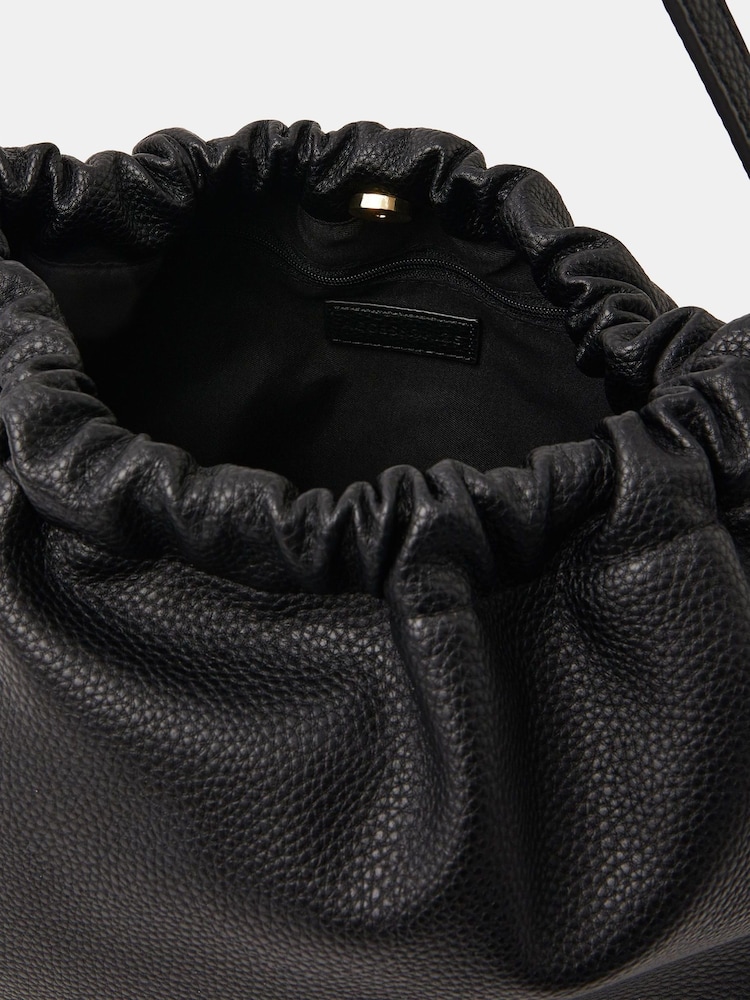 Accessorize Black Large Drawstring Shoulder Bag - Image 2 of 2