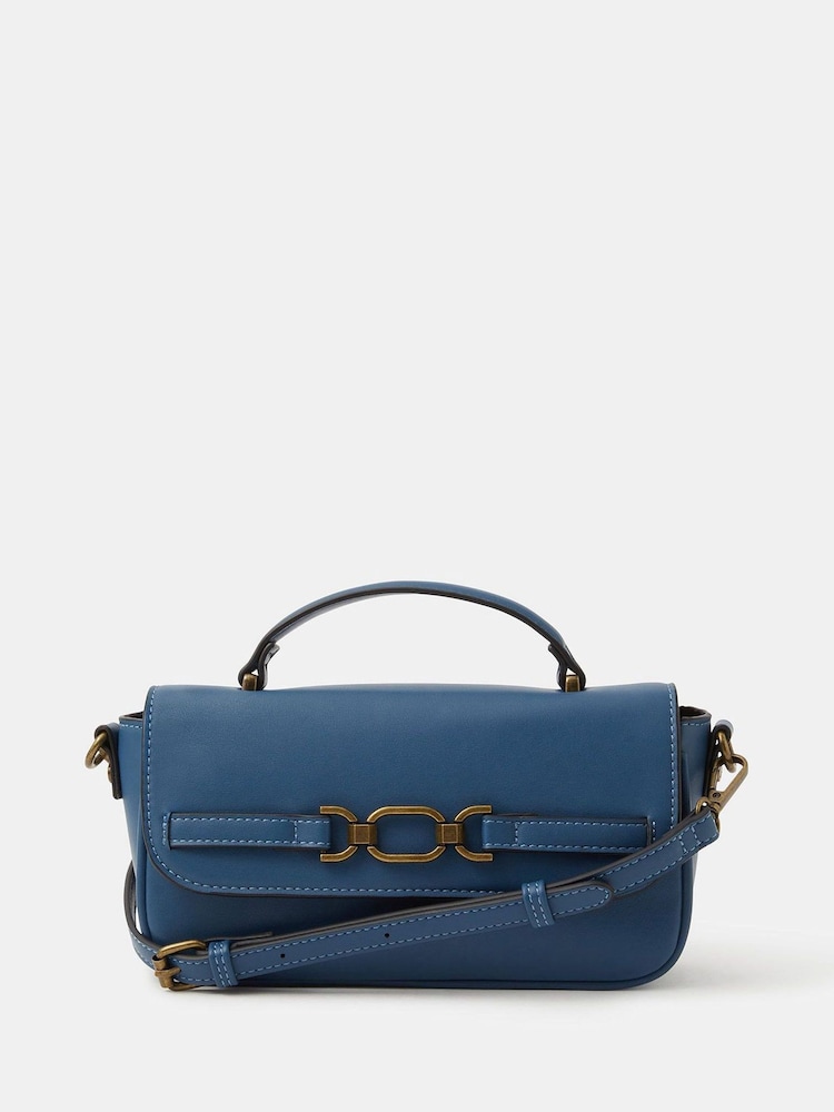 Accessorize Blue Snaffle Cross-body Bag - Image 1 of 2