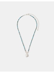 Accessorize Silver Sterling Plated Bead Sun Pendant Necklace - Image 2 of 2