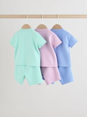 Blue/Lilac/Green Tops and Shorts 6 Piece Baby Set (0mths-2yrs) - Image 2 of 15
