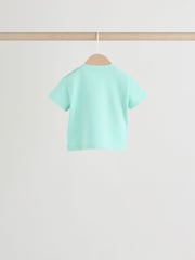 Blue/Lilac/Green Tops and Shorts 6 Piece Baby Set (0mths-2yrs) - Image 4 of 15