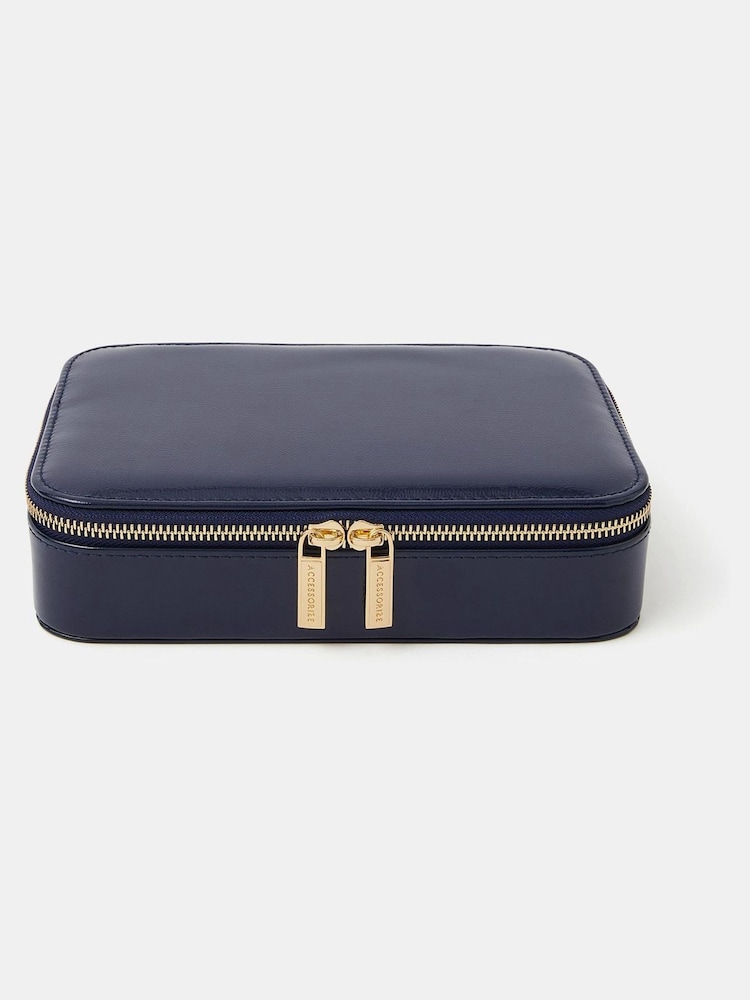Accessorize Blue Large Jewellery Box - Image 1 of 2