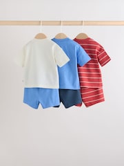 Blue/Red Homegrown Farm - Tops and Shorts Baby Set 6 Piece (0mths-3yrs) - Imaginea 2 din 14