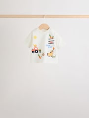 Blue/Red Homegrown Farm - Tops and Shorts Baby Set 6 Piece (0mths-3yrs) - Imaginea 3 din 14