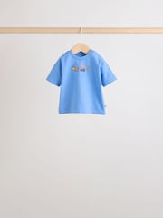 Blue/Red Homegrown Farm - Tops and Shorts Baby Set 6 Piece (0mths-3yrs) - Imaginea 5 din 14