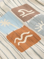 Mono Stripe Short Sleeve Baby Romper (0mths-3yrs) - Image 10 of 10