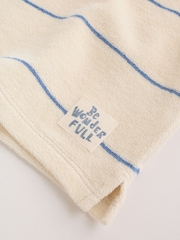 Neutral/Blue Stripe Top and Short Towelling Baby Set (0mths-2yrs) - Image 11 of 14