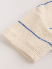 Neutral/Blue Stripe Top and Short Towelling Baby Set (0mths-2yrs) - Image 12 of 14