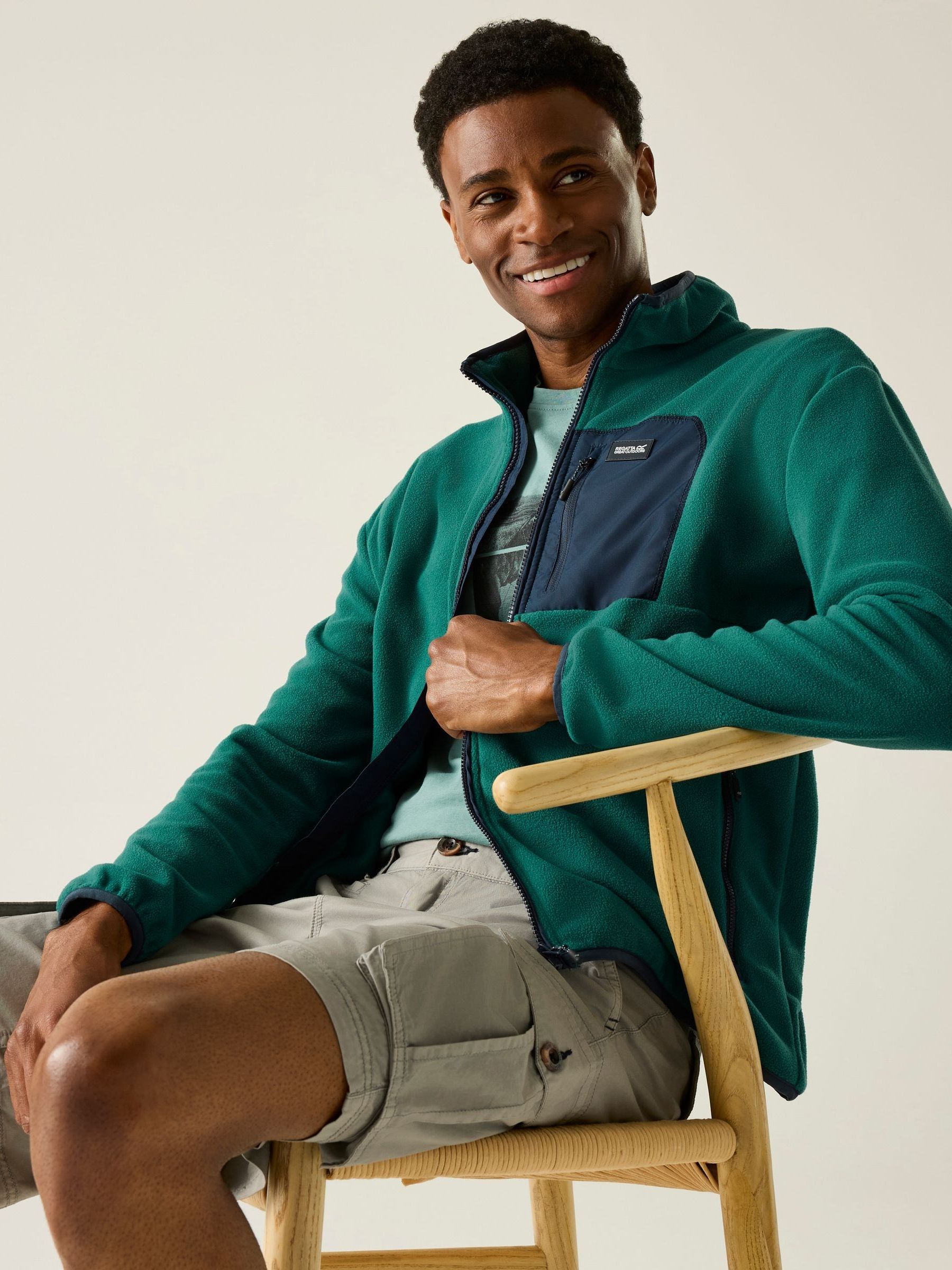 Regatta Men's Frankie Fleece - Green 5XL - Image 3