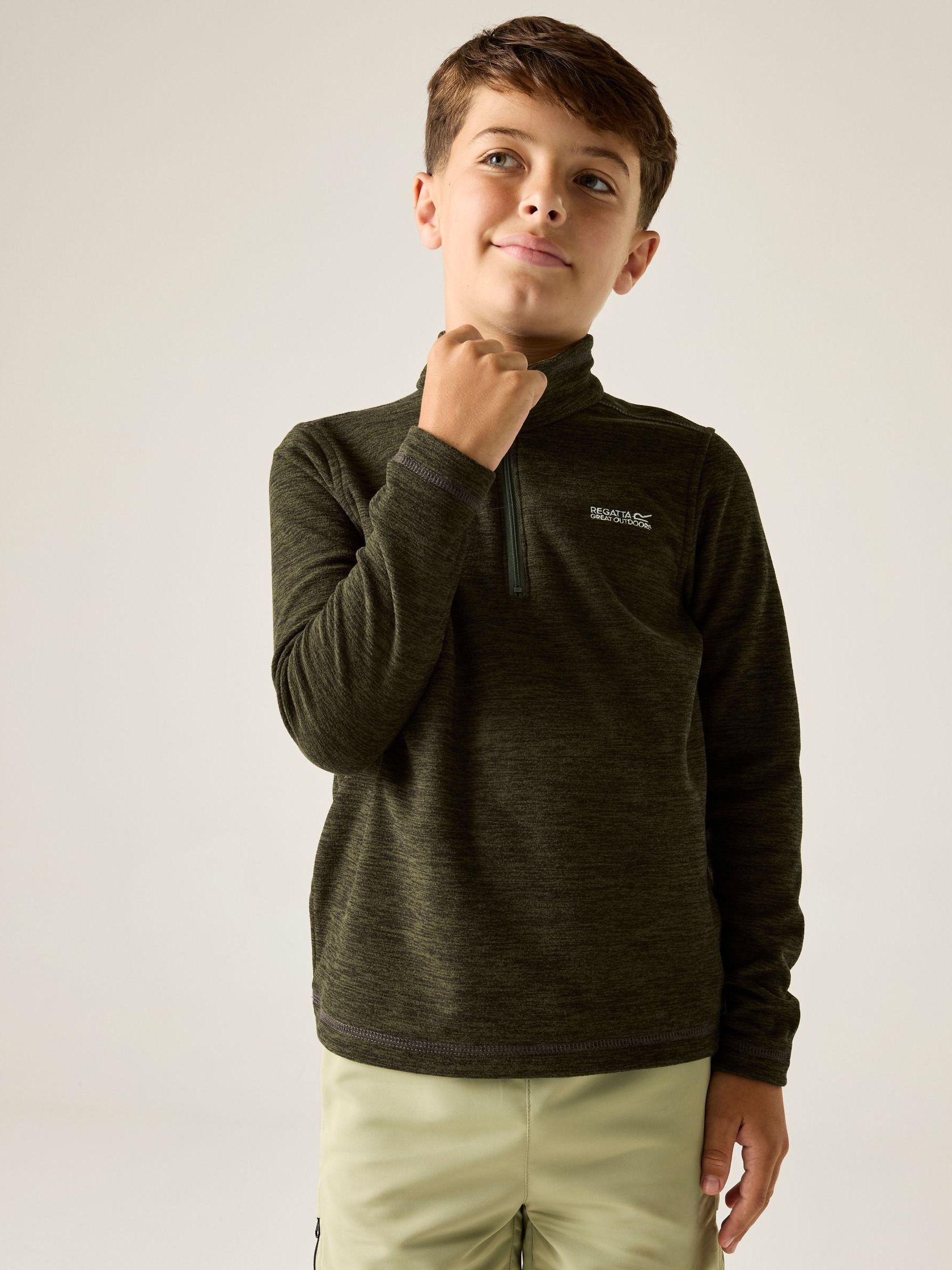 Regatta Boys Green Hot Shot Marl Fleece - Image 1