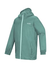 Regatta Green Kids Waterproof Pack It Jacket - Image 6 of 7