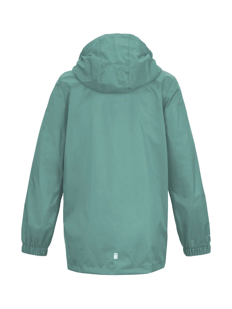 Regatta Green Kids Waterproof Pack It Jacket - Image 7 of 7