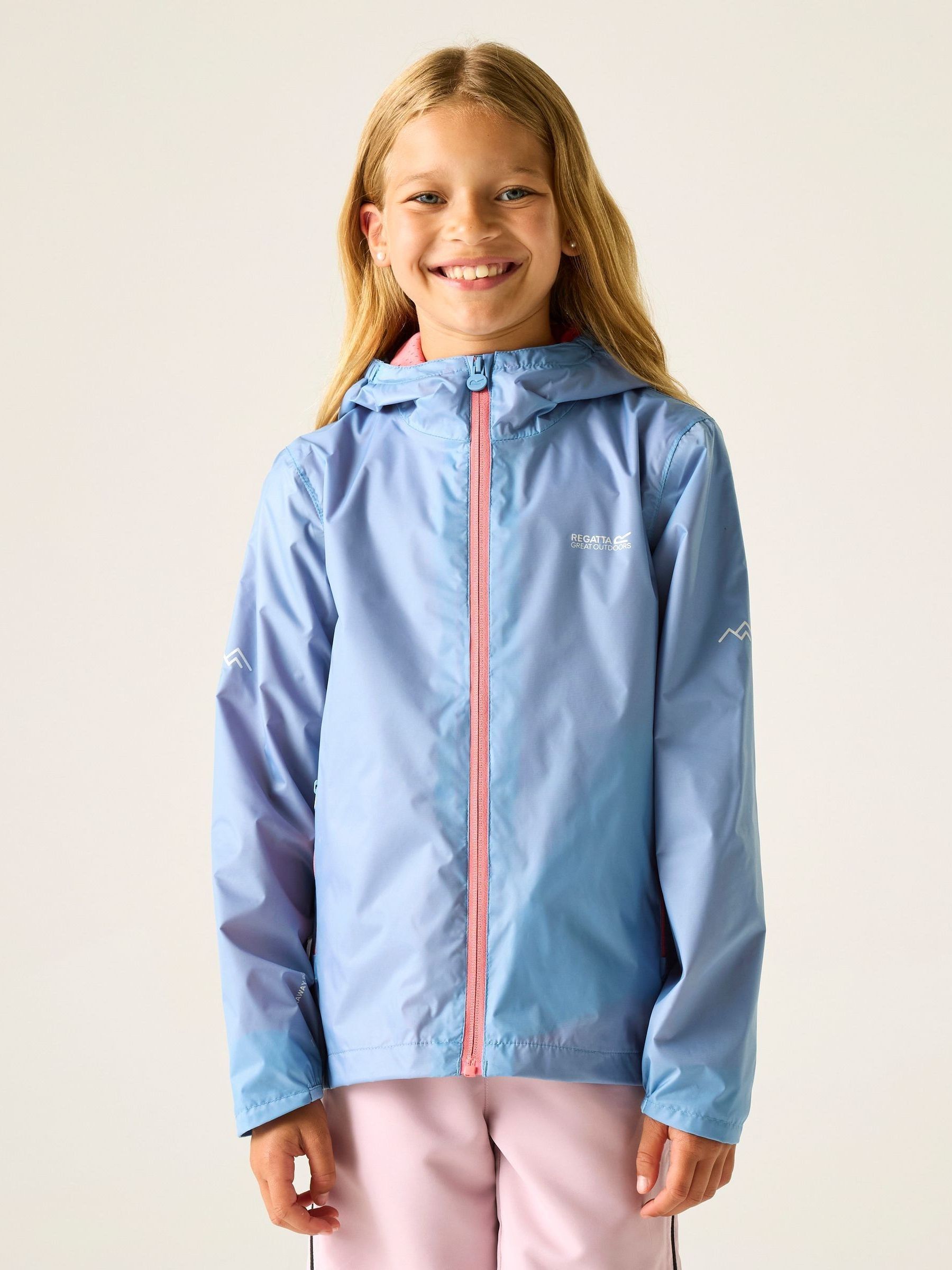 Regatta Boys Blue Junior Waterproof Lever Ii Jacket - Image 1