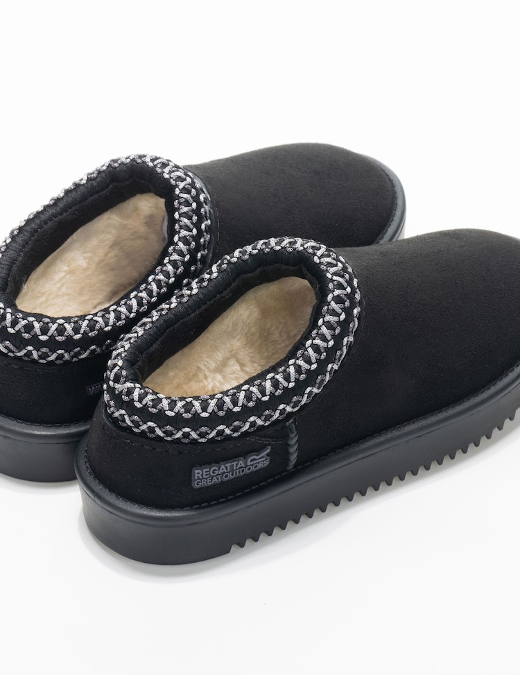 Regatta Black Risley Junior Waterproof Mule - Image 2 of 6 Regatta Black Risley Junior Waterproof Mule - Image 2 of 6