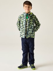 Regatta Green Junior Waterproof Printed Lever Jacket - Image 3 of 9