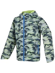 Regatta Green Junior Waterproof Printed Lever Jacket - Image 9 of 9