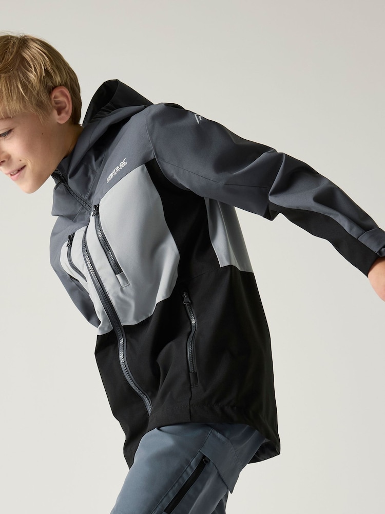 Γκρι - Αδιάβροχο Παιδικό Μπουφάν Regatta Highton - Εικόνα 1 από 9