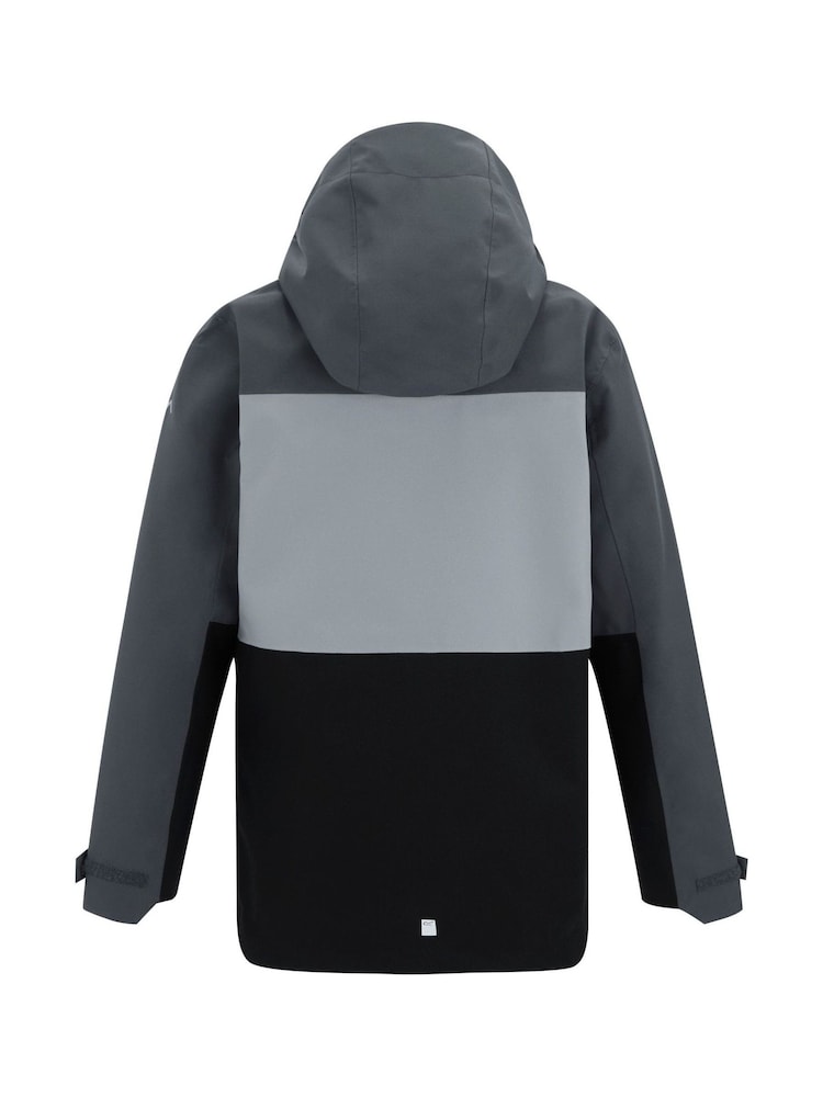 Γκρι - Αδιάβροχο Παιδικό Μπουφάν Regatta Highton - Εικόνα 9 από 9