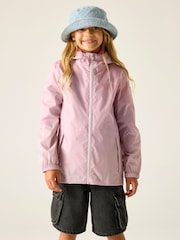 Regatta Purple Kids Waterproof Pack It Jacket - Image 1 of 9