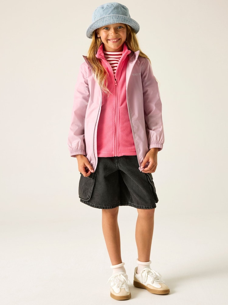 Regatta Purple Kids Waterproof Pack It Jacket - Image 2 of 9