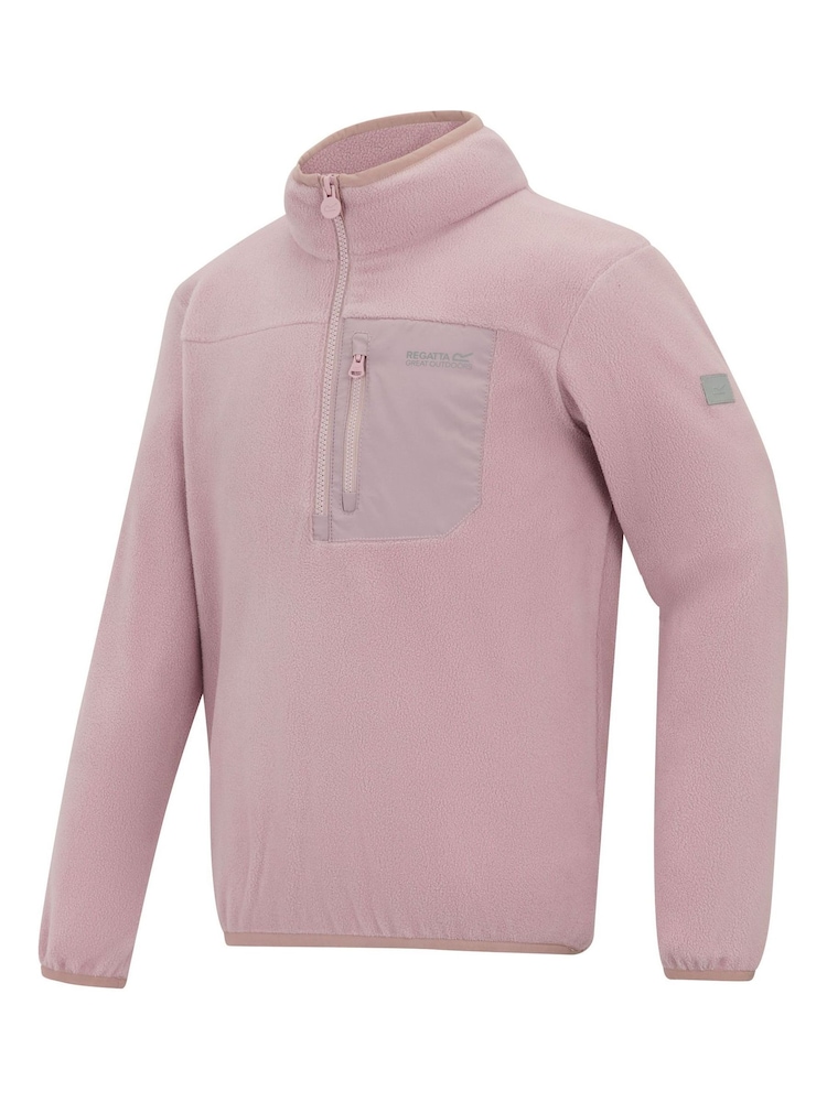 Μωβ - Regatta Παιδικό Frankie Φλις με Μισό Φερμουάρ - Εικόνα 7 του 7