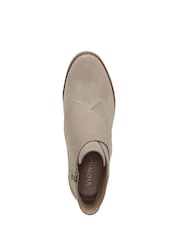 Vionic Wide Fit Cream Abby Arch Support Wedge Ankle Boots - Image 6 of 7