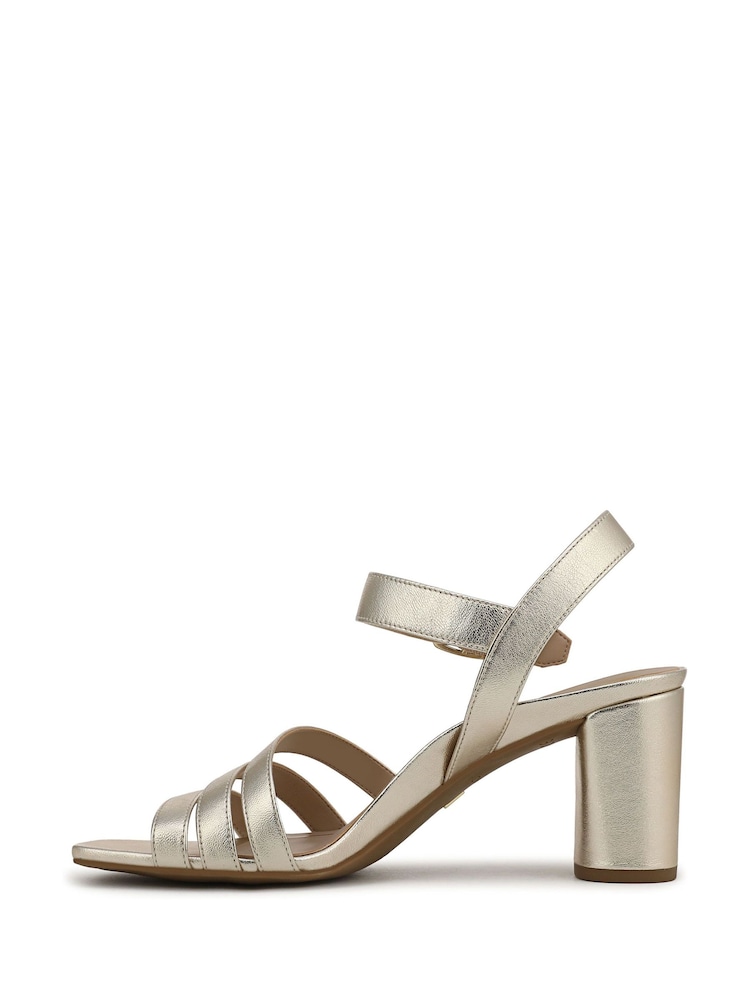 Vionic Gold Nora Wide Fit Arch Support Ankle Strap Sandals - Image 2 of 7
