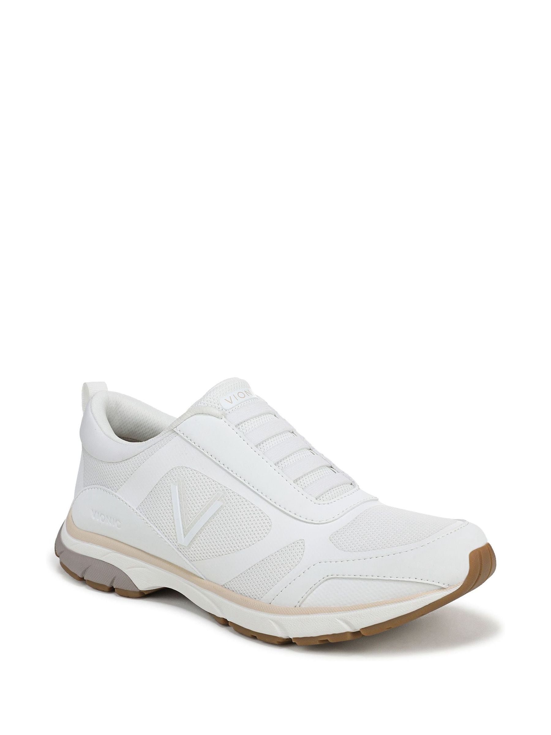 ayu Buy Vionic White Darcy Wide Fit Arch Support Trainers from the