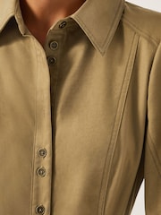 Monsoon Cream Verity Midi Shirt Dress - Image 4 of 5