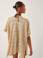 Monsoon Metallic Rosa Knit Mini Kaftan - Image 2 of 4