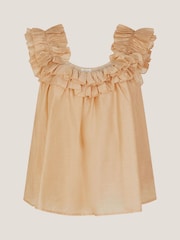 Blusa Monsoon Ella sem mangas com babados - Imagem 1 de 1