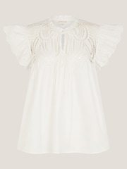 Monsoon Zadie Broderie Frill Top - Imagem 5 de 5