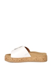 Gabor Kirby Leather Fashion White Mules - Image 2 of 5