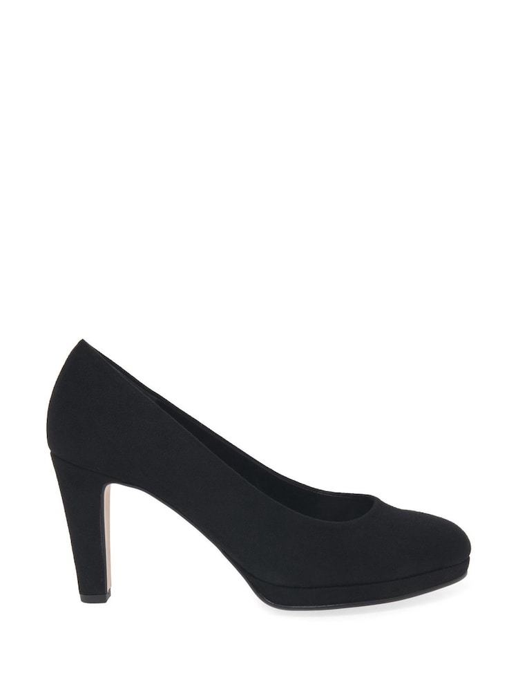 Gabor Splendid High Heeled Court Black Shoes - Image 1 of 5