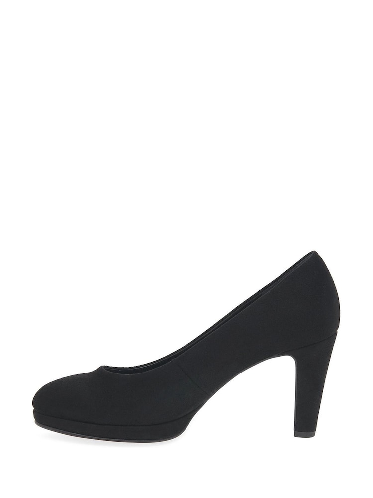 Gabor Splendid High Heeled Court Black Shoes - Image 2 of 5