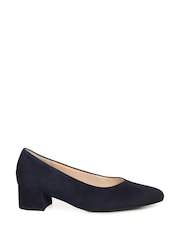 Gabor Dixie Low Heeled Suede Court Shoes - Image 1 of 5