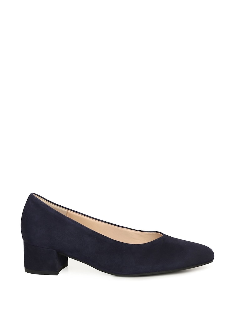 Gabor Dixie Low Heeled Suede Court Shoes - Image 1 of 5