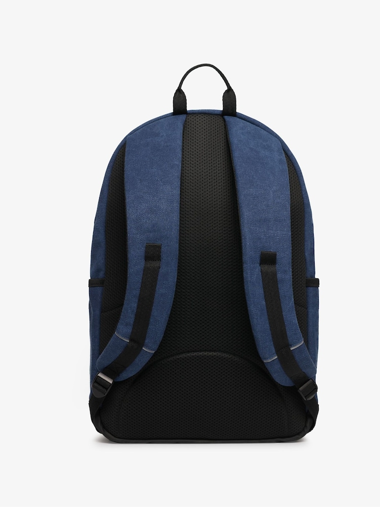 Superdry Blue Workwear Canvas Montana Backpack - Image 2 of 6