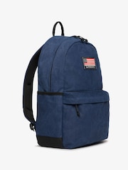 Superdry Blue Workwear Canvas Montana Backpack - Image 3 of 6
