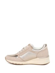 Gabor Louisina Wedge Heel Leather Nude Trainers - Image 2 of 5