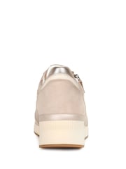 Gabor Louisina Wedge Heel Leather Nude Trainers - Image 5 of 5
