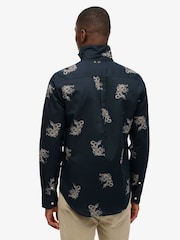 Superdry Blue Long Sleeve Beach Shirt - Image 2 of 4